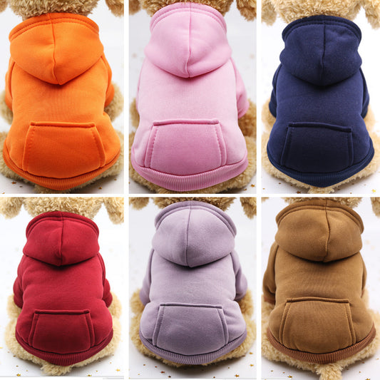 Dogs and cat clothes hoodies autumn and winter warm sweater