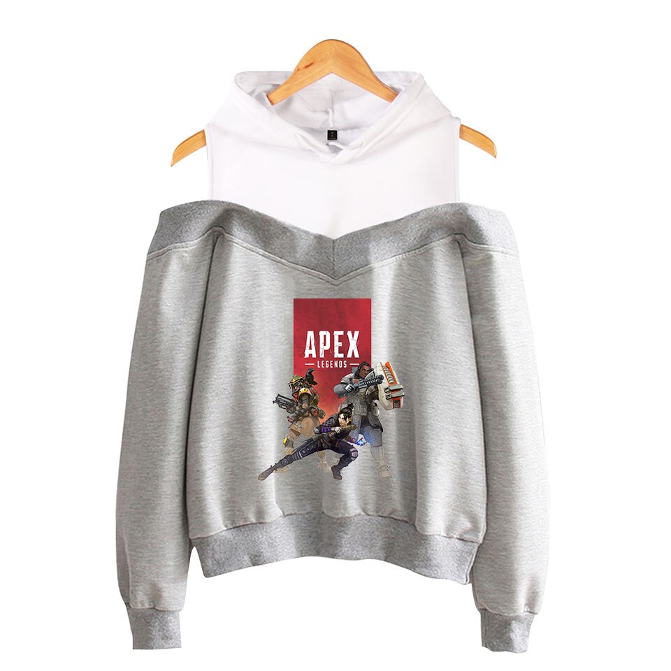 Apex Legends Print Hoodies Sweatshirts Women Sleeve Off-Shoulder Exclusive Women Album autumn Hoodies