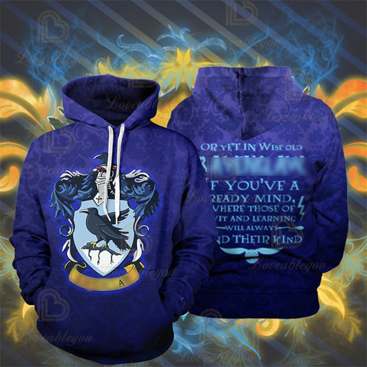 Wizardry Hero Lion Printed Adult Sweatshirts Magic fans Unisex Hoodies