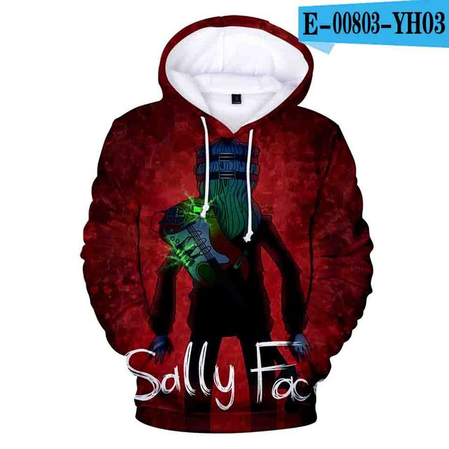3D Sally Face Hoodies Sweatshirts Men/Women Hoody Autumn And Winter