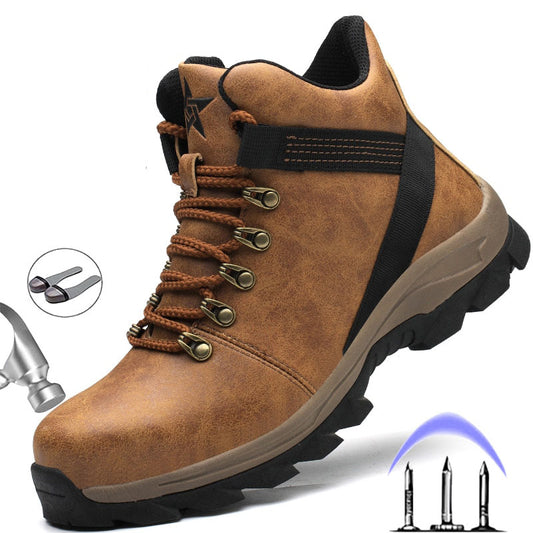 Winter Boots Men Safety Shoes Indestructible Work Shoes Puncture-Proof